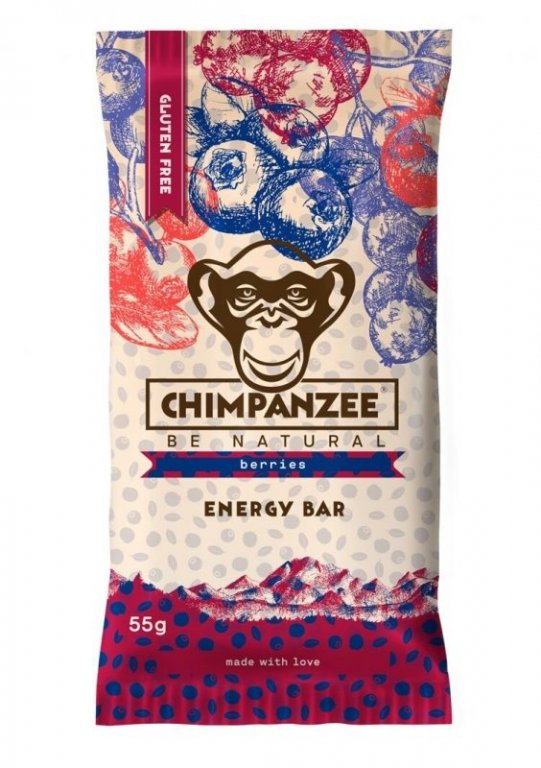 tyčinka Chimpanzee Energy Bar 55g lesní plody bez lepku