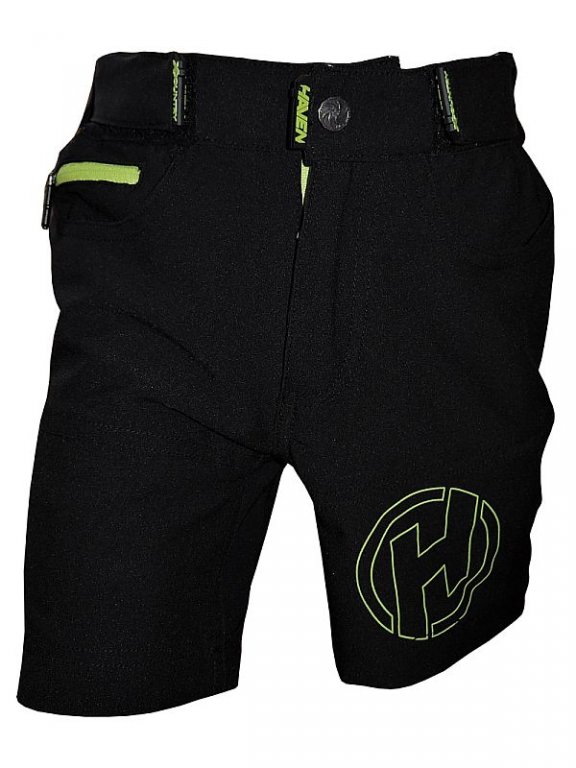 kalhoty krátké dětské HAVEN TeenAge černo/zelené 4