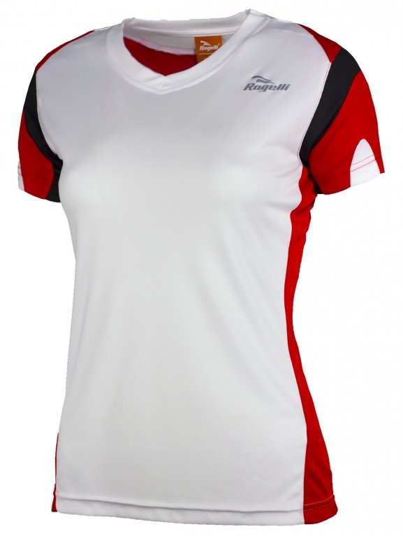 triko krátké dámské Rogelli EABEL bílo/červené XL