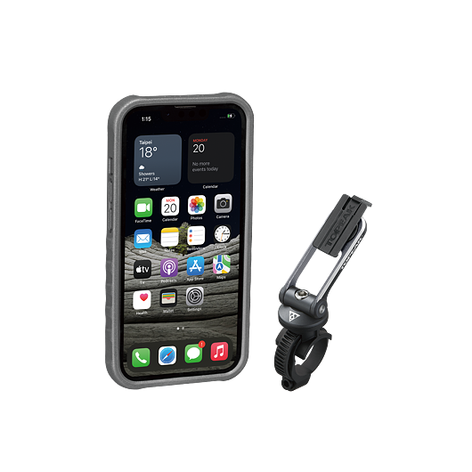 obal na mobil TOPEAK RIDECASE pro iPhone 13 Pro černá/šedá
