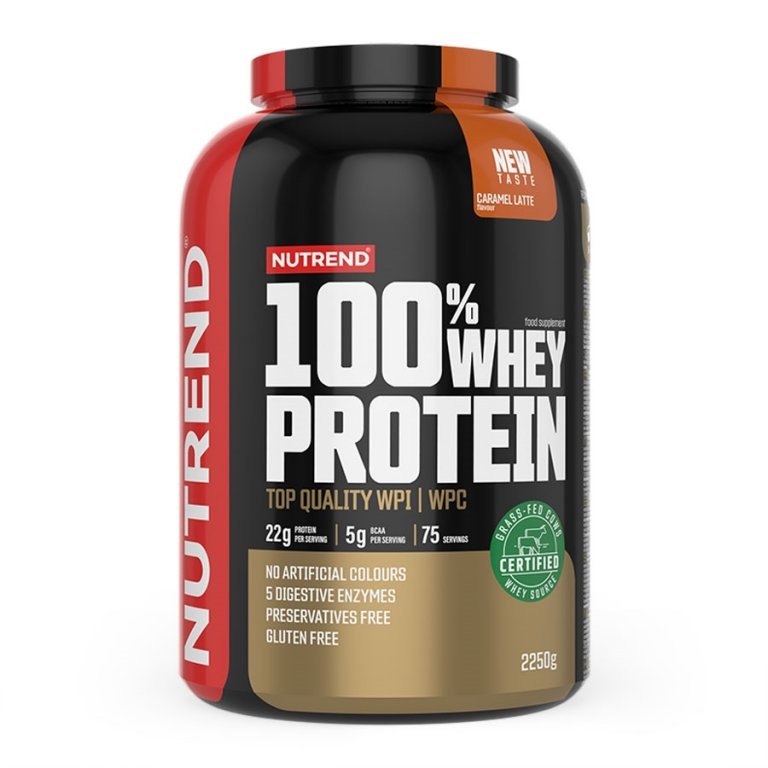 nápoj Nutrend 100% WHEY PROTEIN 2250g karamelové latté