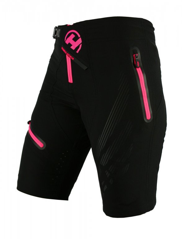 kalhoty krátké dámské HAVEN ENERGY černo/růžové s cyklovložkou L