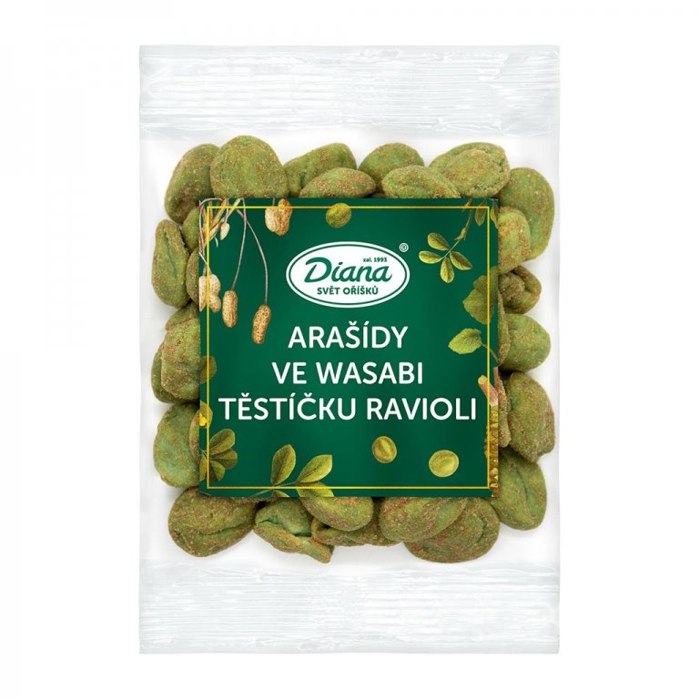 Diana Company arašídy Diana ve wasabi těstíčku ravioli 100g