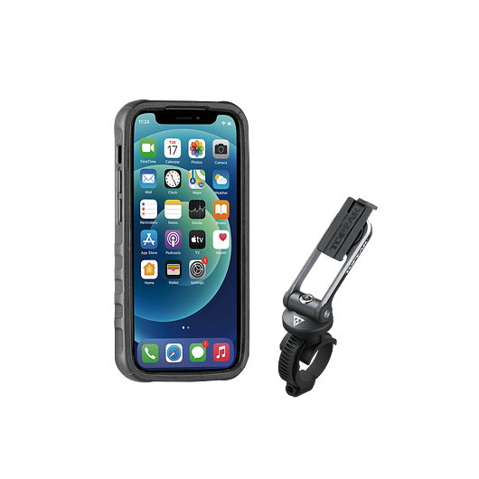obal na mobil TOPEAK RIDECASE pro iPhone 12 Mini černá/šedá