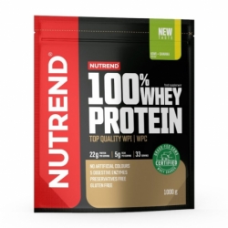 nápoj Nutrend 100% WHEY PROTEIN 1000g čokoláda+lískový ořech