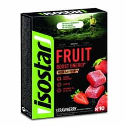 želé ISOSTAR HIGH ENERGY FRUIT BOOST jahoda 10x10g