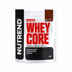 nápoj Nutrend WHEY CORE 900g čokoláda+kakao