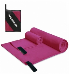 ručník rychleschnoucí Progress TOWEL-LITE L 90x45 cm růžový