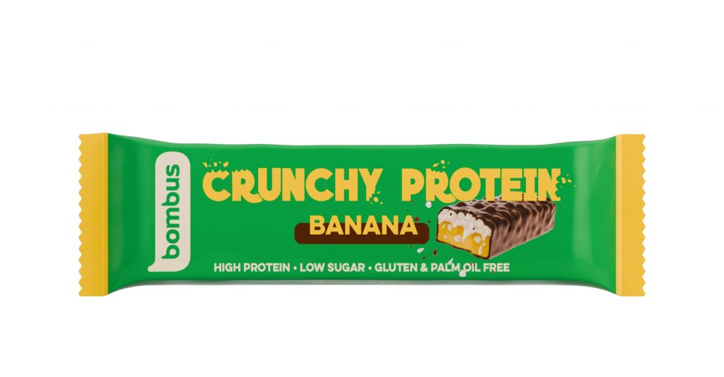 tyčinka Bombus Crunchy Protein 50g banán