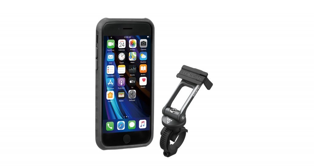 obal na mobil TOPEAK Ridecase pro iPhone SE, 8, 7 černo/šedý