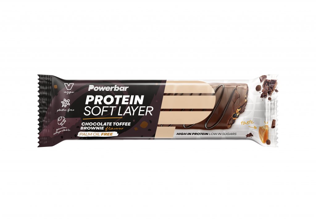 Tyčinka PowerBar PROTEIN SOFT LAYER čokoládové brownie karamel 40g