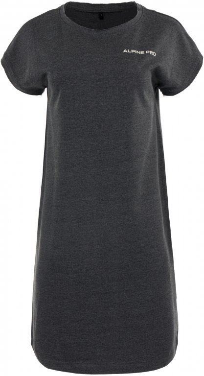 šaty dámské ALPINE PRO HEMADA bavlněné šedé XL